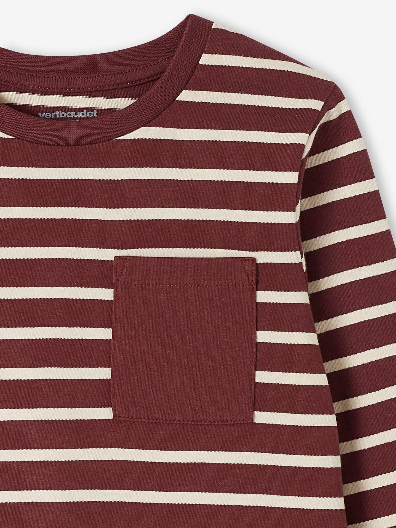 Lot de 3 T-shirts Basics garçon manches longues marine