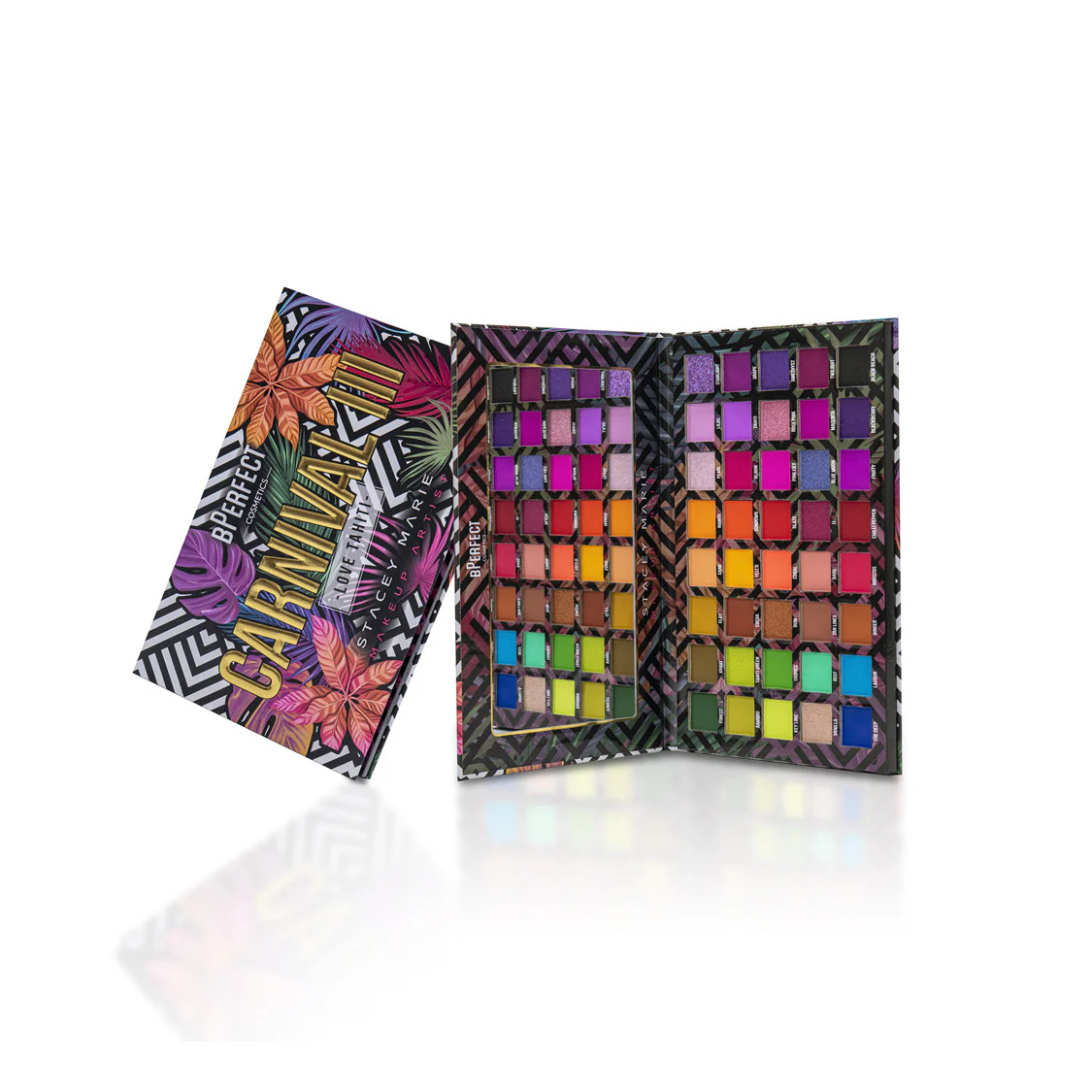 Bperfect Eyes X Stacey Marie Carnival III Love Tahiti Palette - Øyenskyggepalett, Kompakt øyenskygge