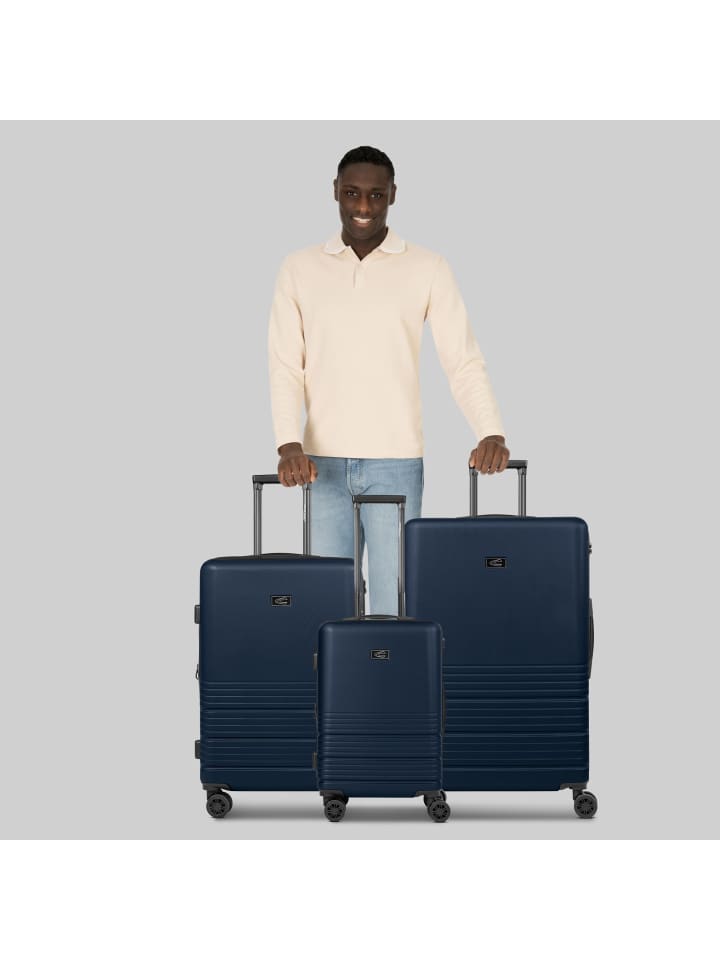 Camel Active Hanoi 4 Rollen Kofferset 3-teilig mit Dehnfalte in dark blue günstig kaufen onesize