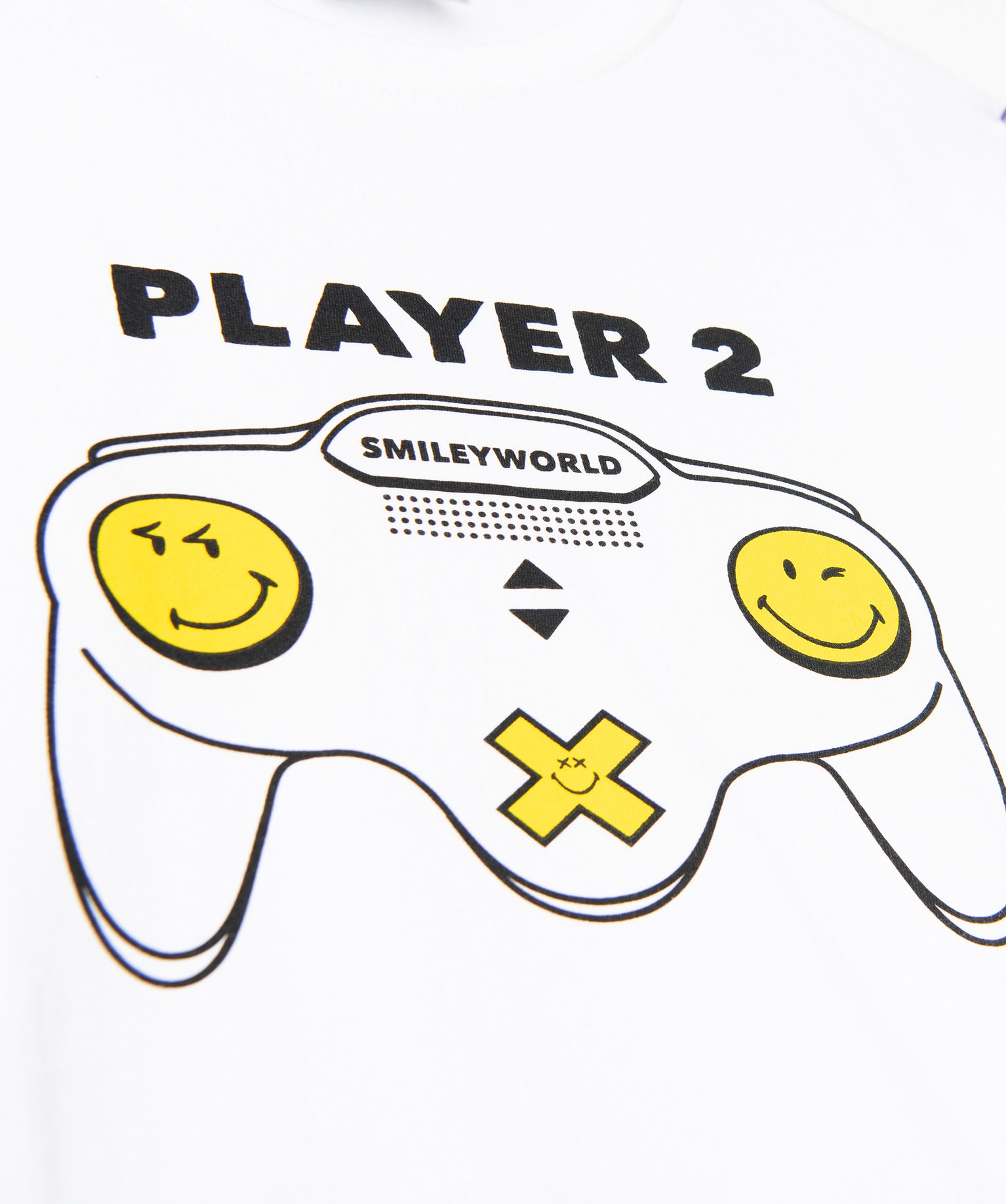 Tee-shirt Garçon avec motif manette de jeu - Smiley World blanc | GEMO