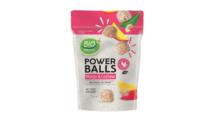 BIO PRIMO Bio Power Balls - Mango & Cashew 80 g