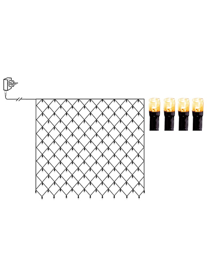 STAR Trading LED Lichternetz 'Shigo', warmweiß, outdoor, 2x2m günstig kaufen onesize