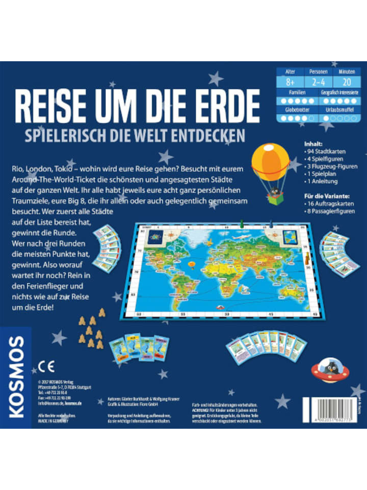 Kosmos Gesellschaftsspiel Reise um die Erde günstig kaufen onesize