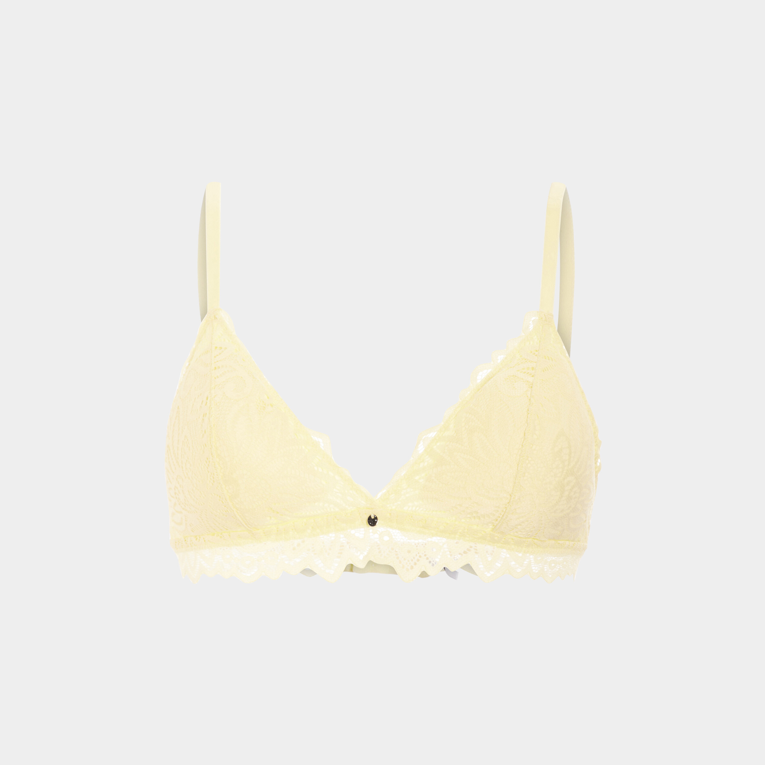 Soutien-gorge triangle jaune pastel femme | La Halle