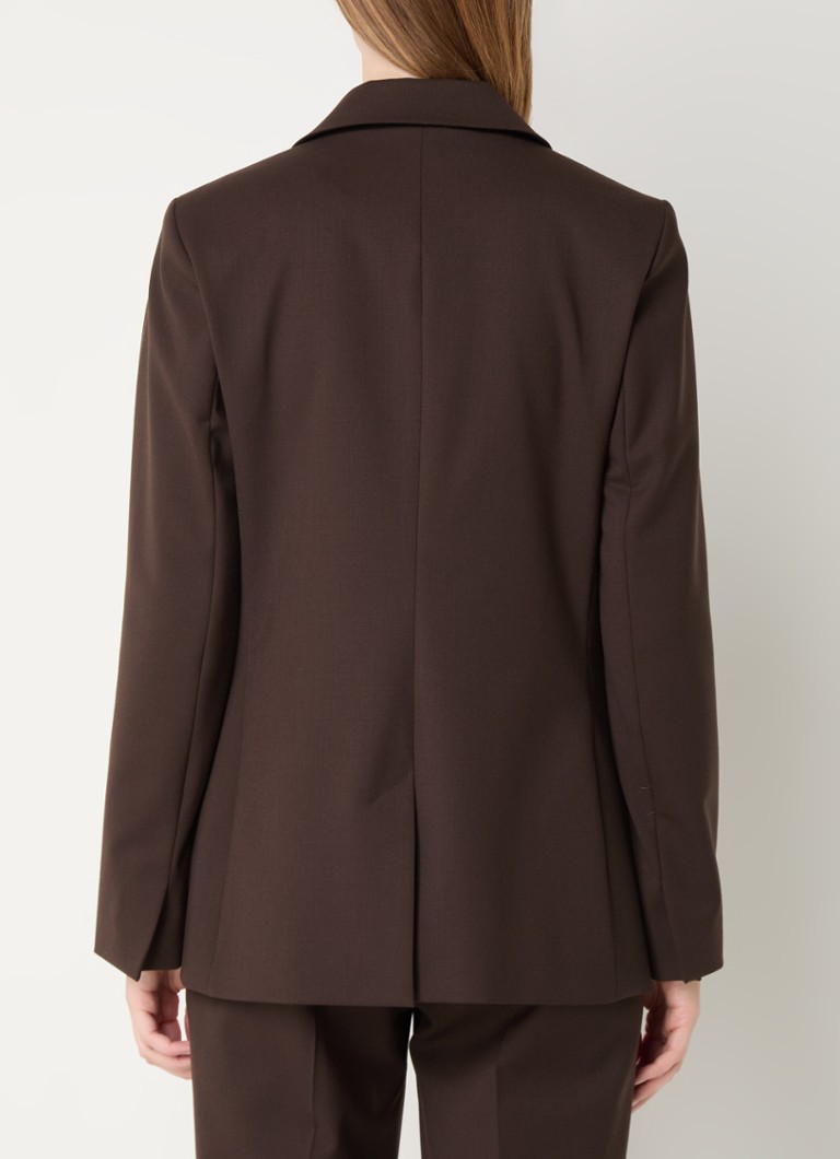 Vanilia Blazer in wool blend with flap pockets