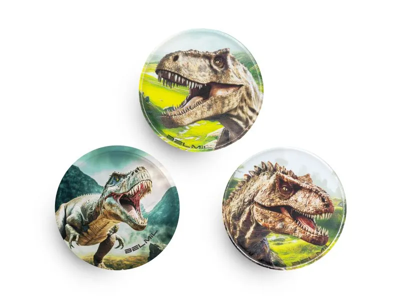 Belmil Classy Plus Schulranzen Set 5-teilig mit Brustgurt - T-Rex Lime