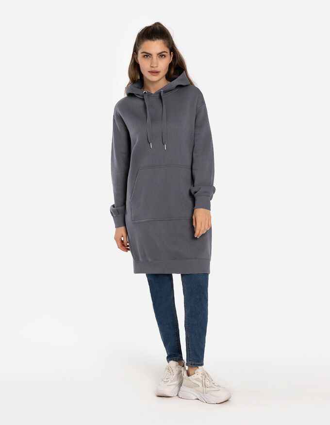 Kleid - Kapuze mit Tunnelzug