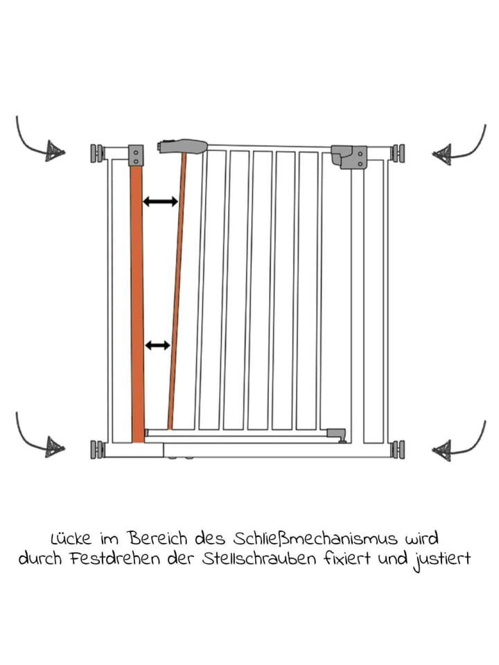 Hauck Türschutzgitter Clear Step Autoclose 2 - Dark Grey in grau günstig kaufen onesize