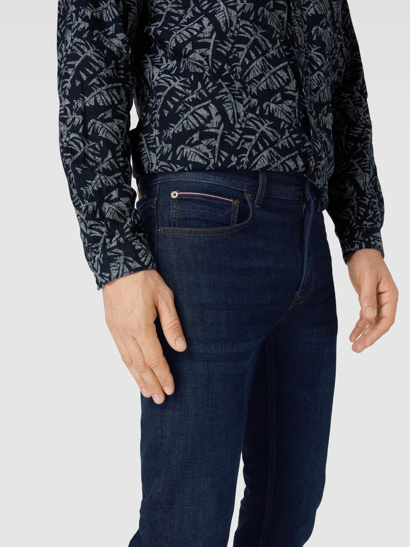 Jeans im 5-Pocket-Design Modell 'MERCER' in dunkelblau