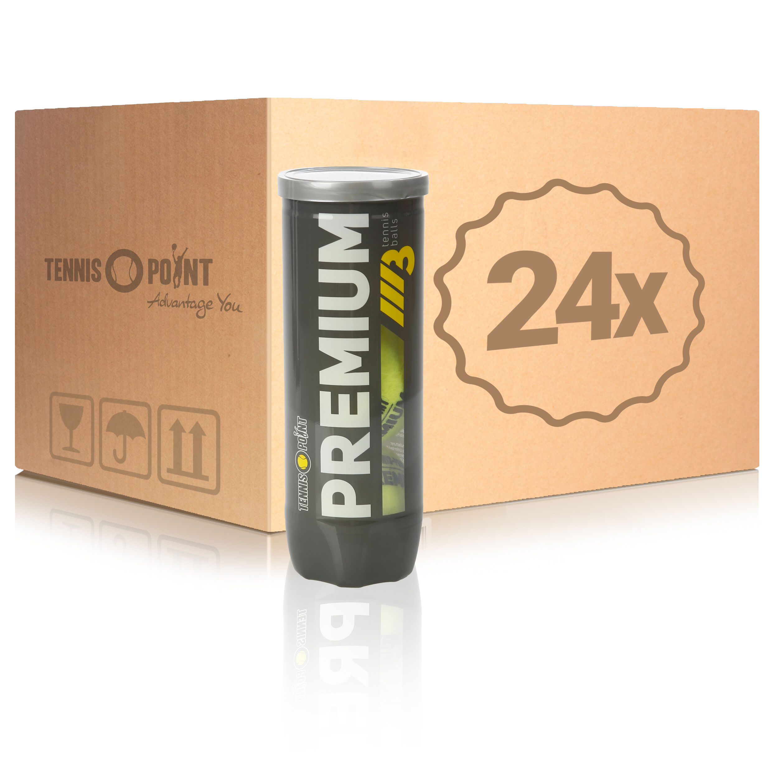 Premium Tennisball 24x 3er Dose Im Karton