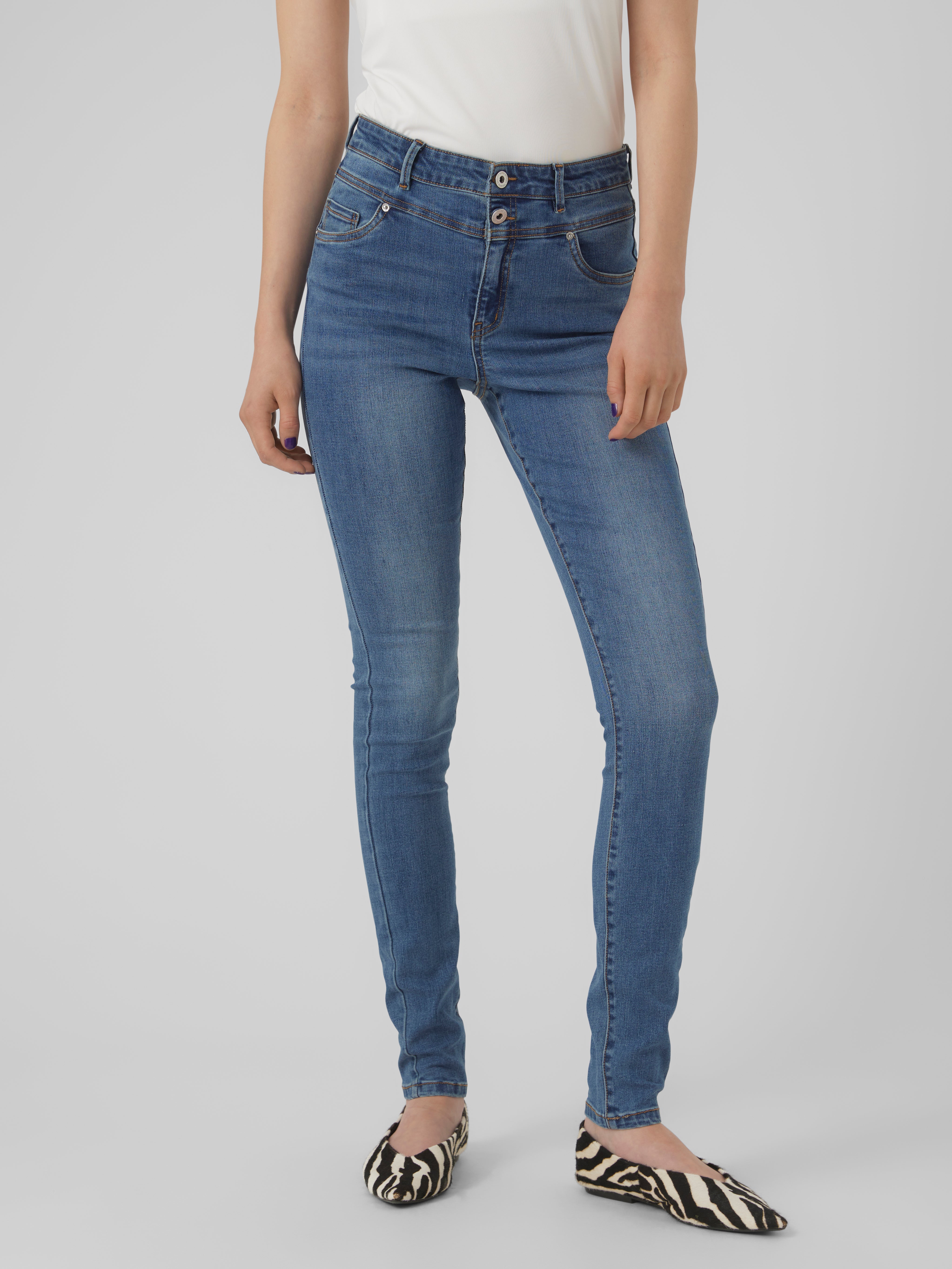 VMSOPHIA Hohe Taille Skinny Fit Jeans