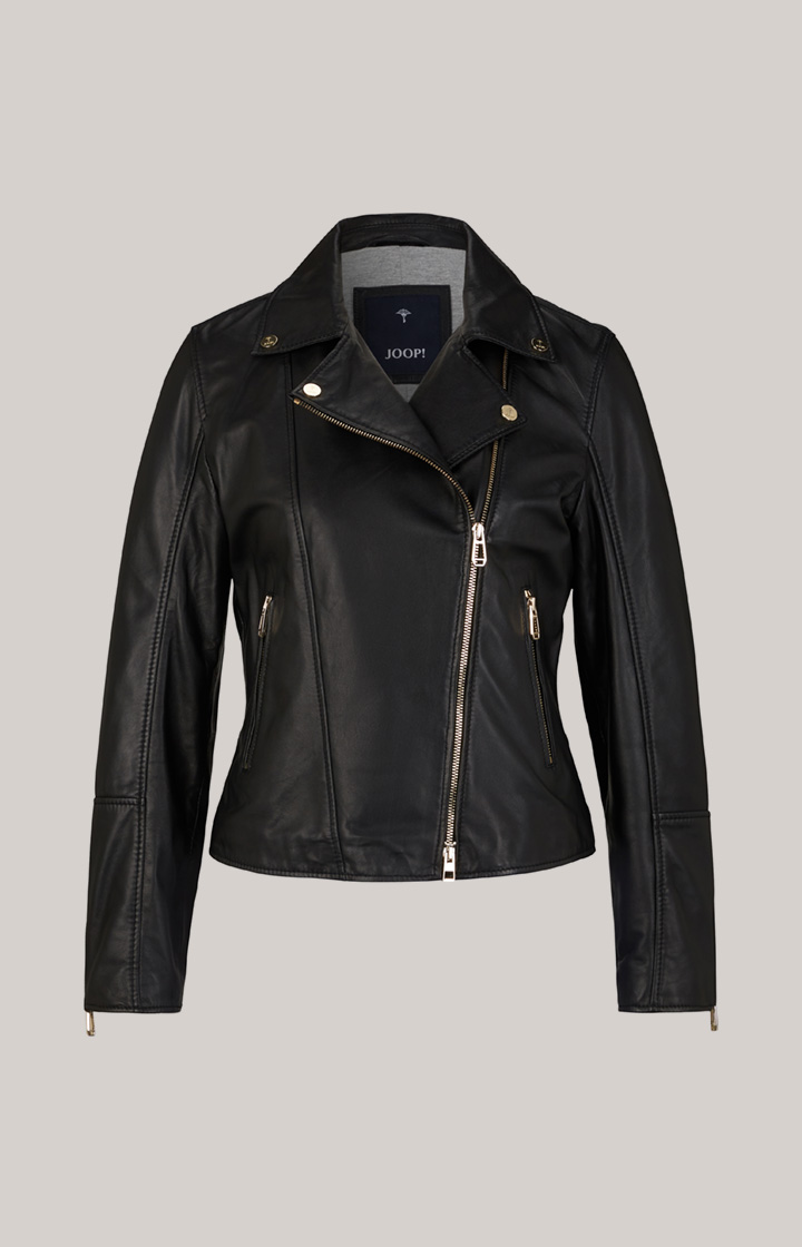 Lederjacke in Schwarz