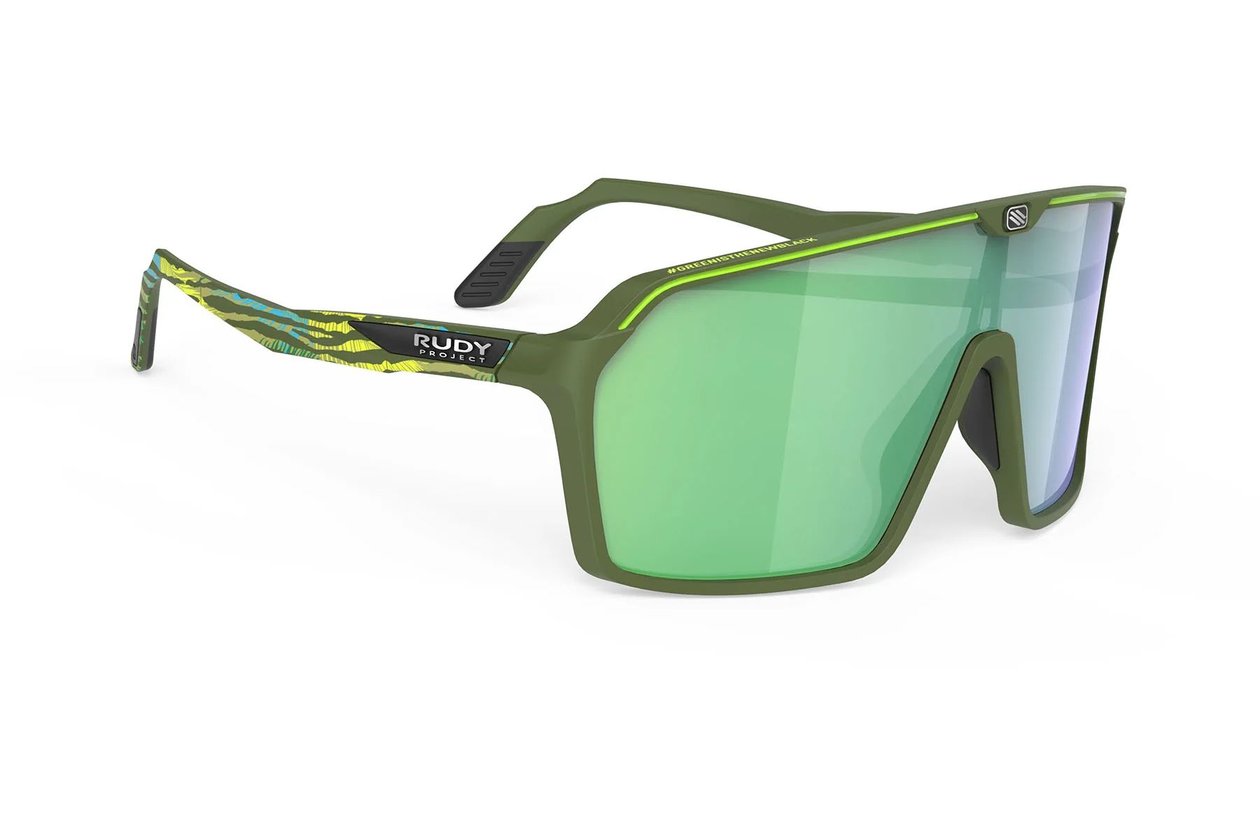Rudy Project Spinshield Olive Matte Nature Print / Multilaser Green