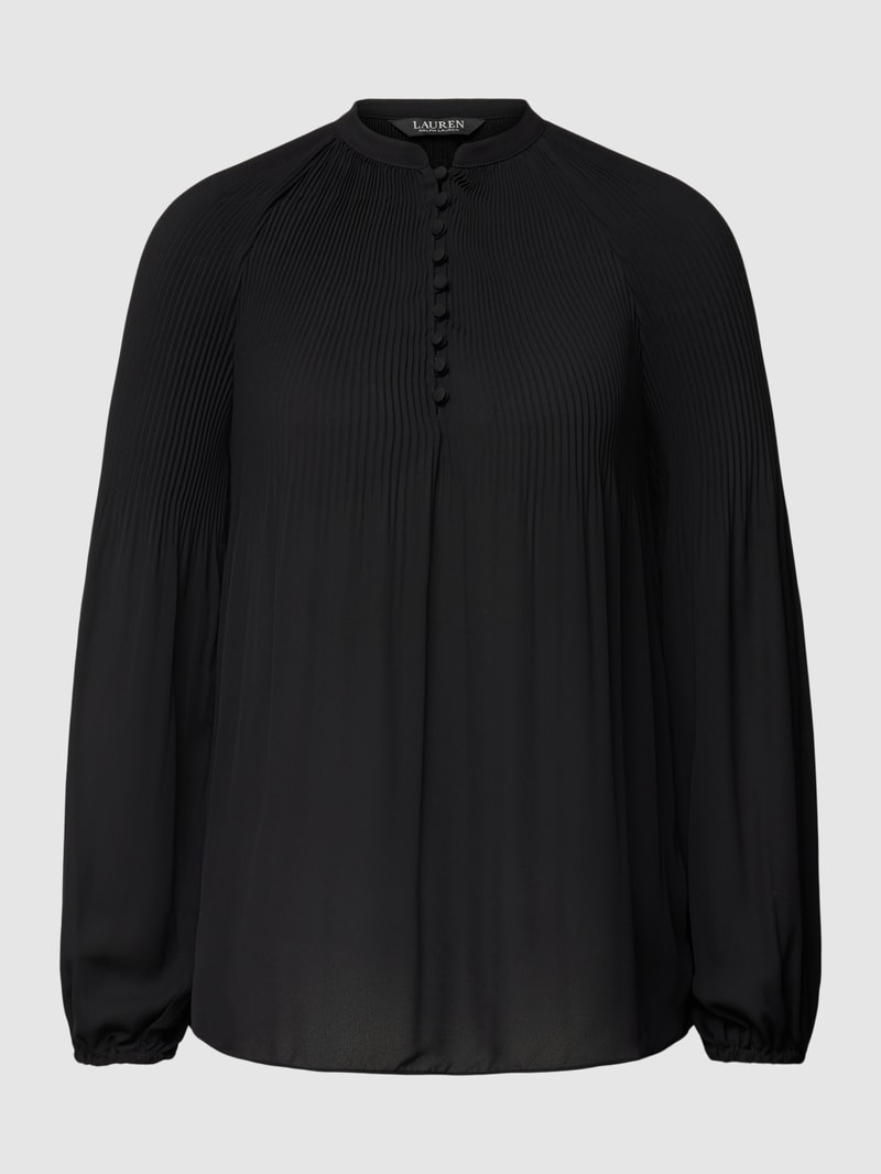Blusenshirt mit Biesen Modell 'VERSILLA' in schwarz