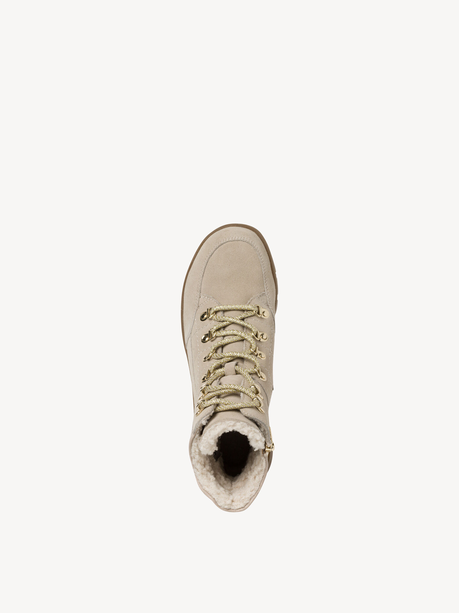 Bottine en cuir - beige
