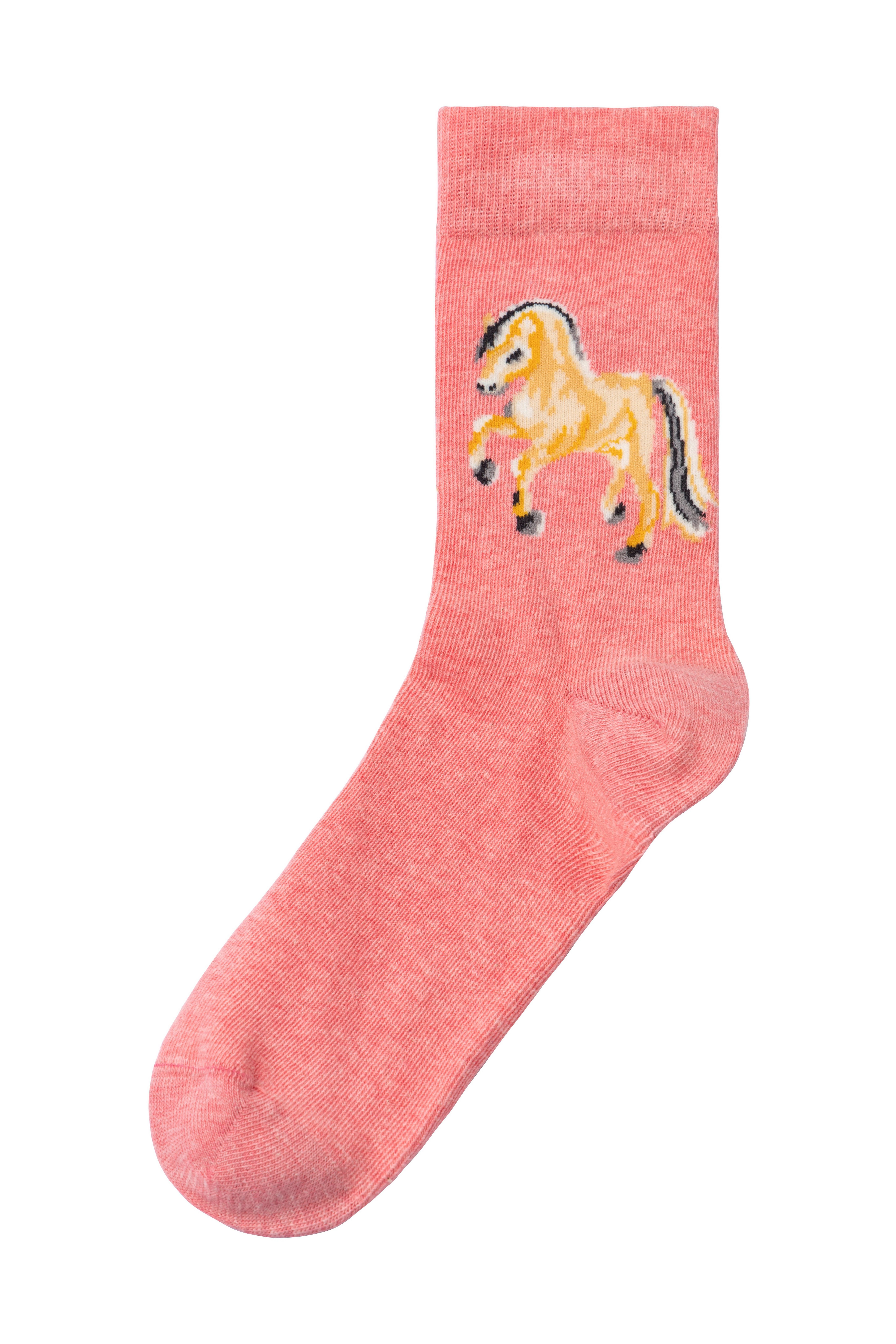 H.I.S Socken (5-Paar) Mit unterschiedlichen Pferdemotiven