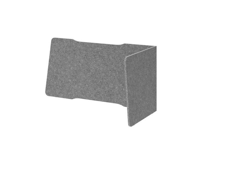 Hammerbacher Akustik-Einhausung Grau 1275 mm x 650 mm x 605 mm
