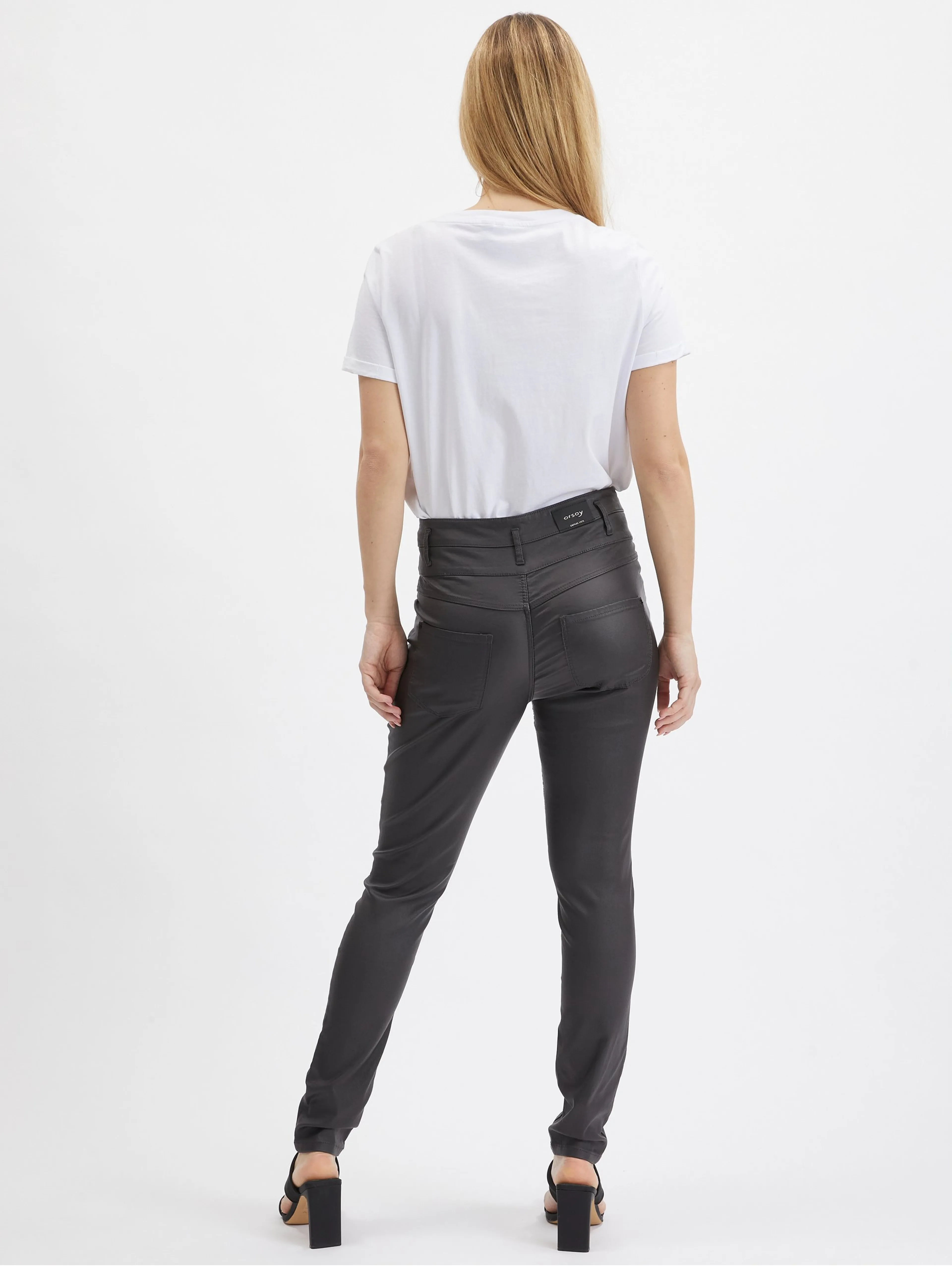 Dunkelgraue Damen-Skinny-Fit-Hose ORSAY