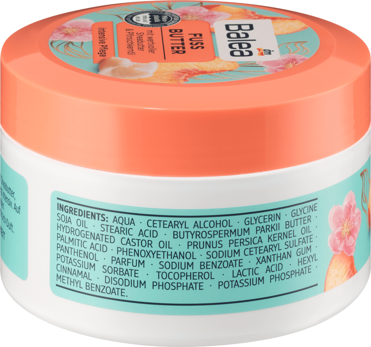 Fußbutter Sheabutter & Pfirsichkernöl, 150 ml