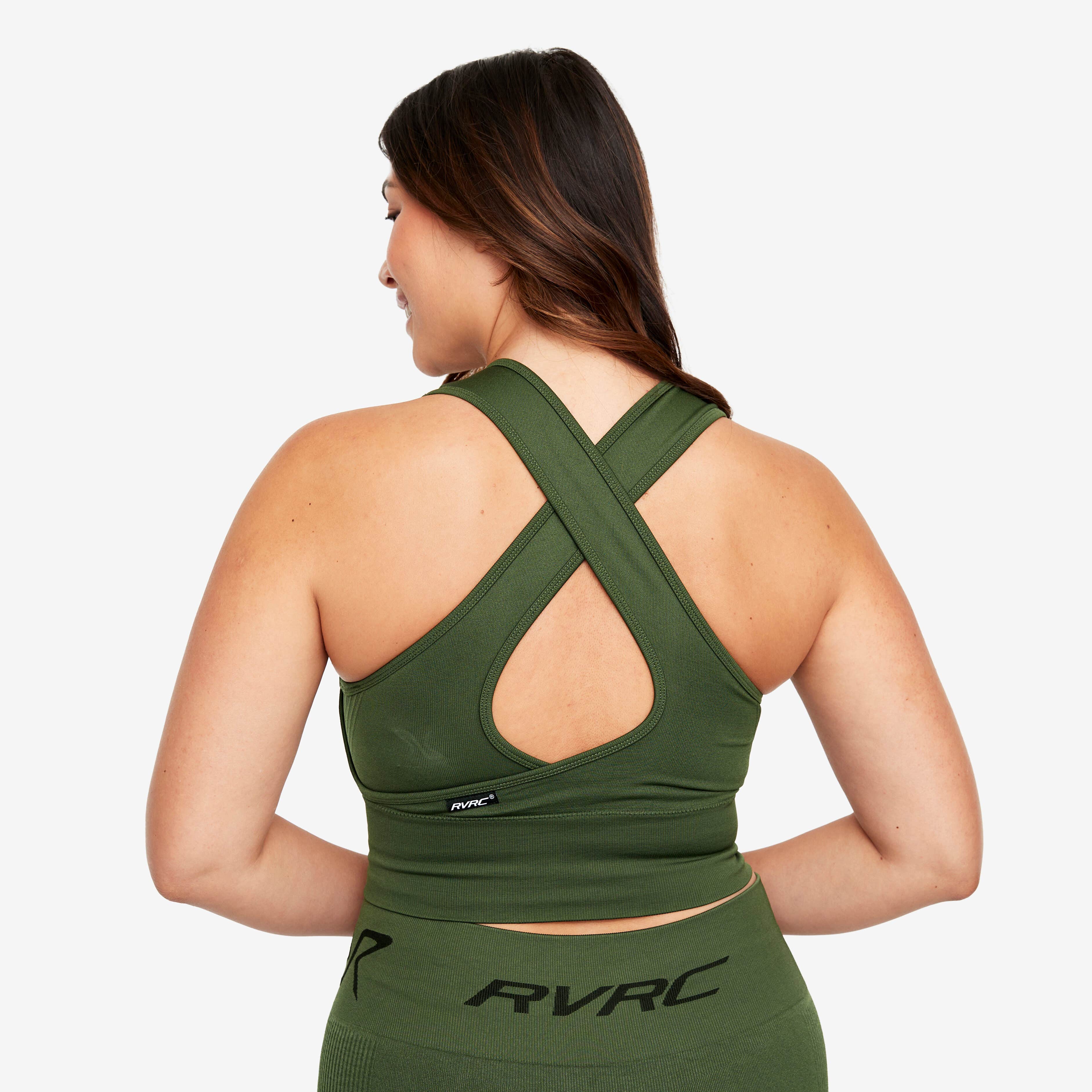 Descent Seamless Top Femme Green