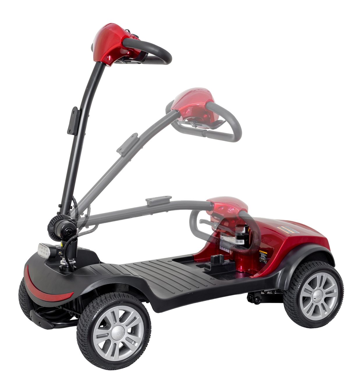 Econelo Elektrovierrad Seniorenmobil Roller 6 km/h LIBERTY Rot