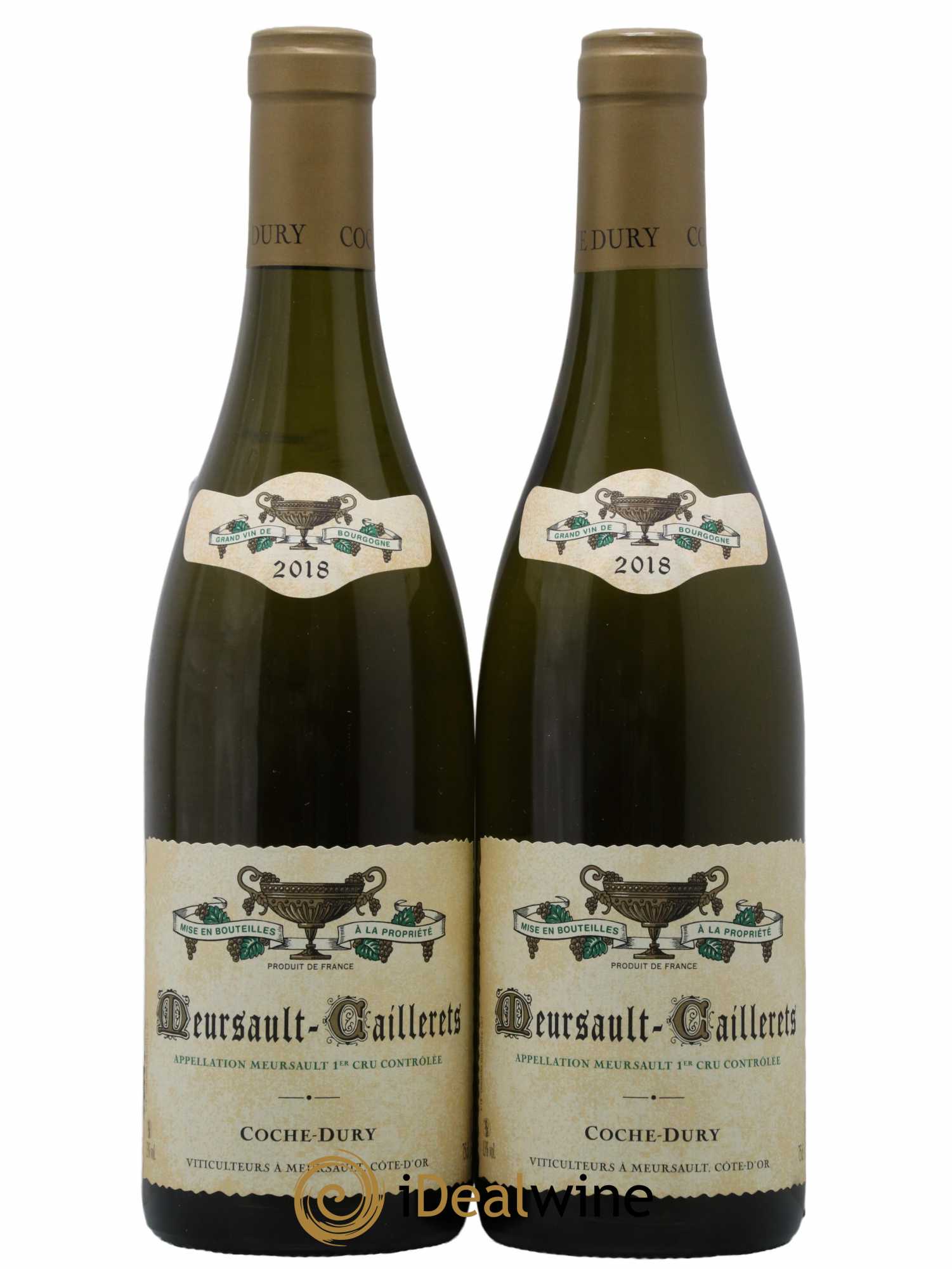 Meursault 1er Cru Caillerets Coche Dury (Domaine)  2018 - Lot de 2 Bouteilles