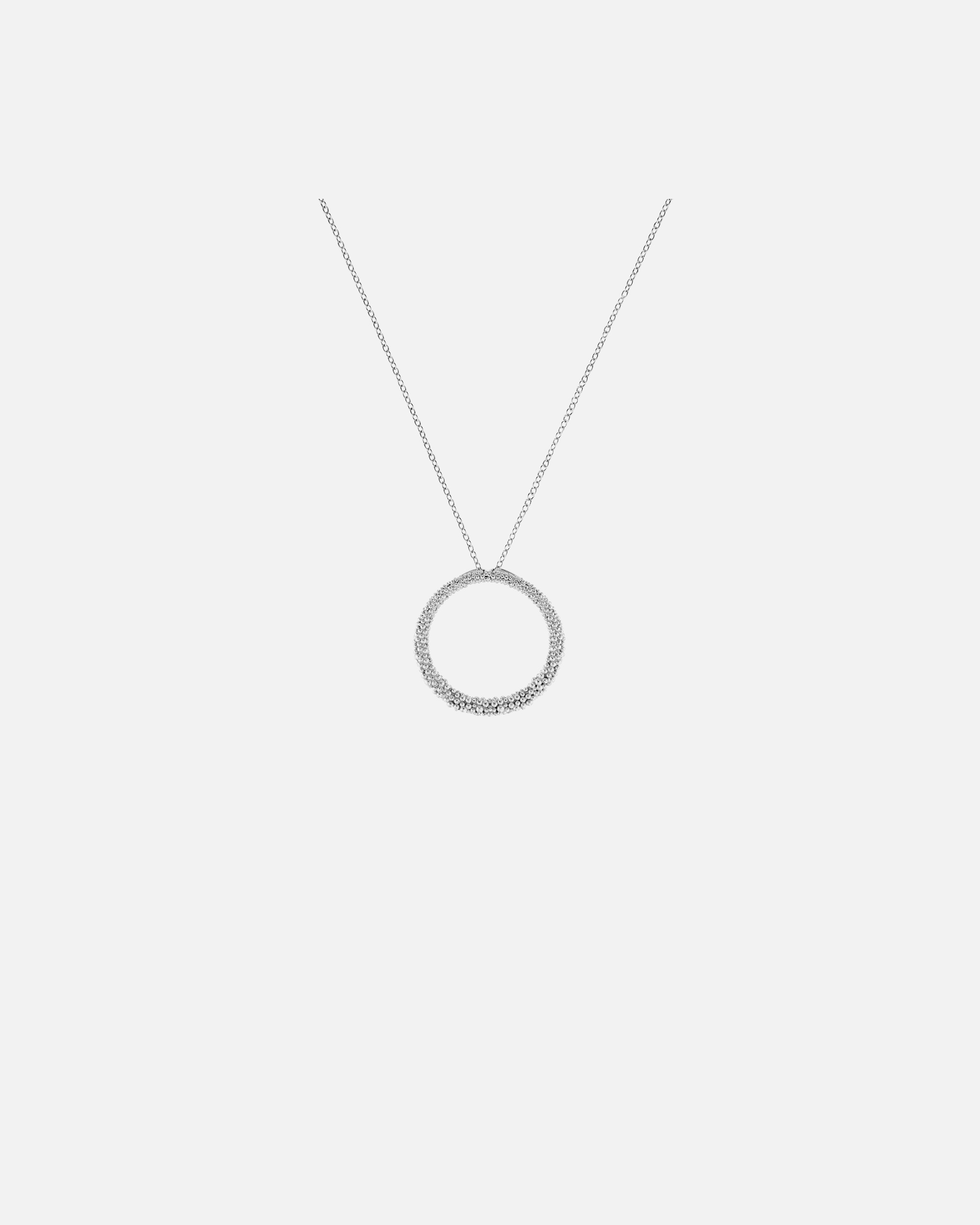 Heideman Pertu necklace, polished silver color