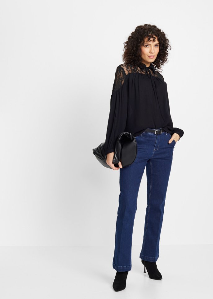 Bluse mit Spitze