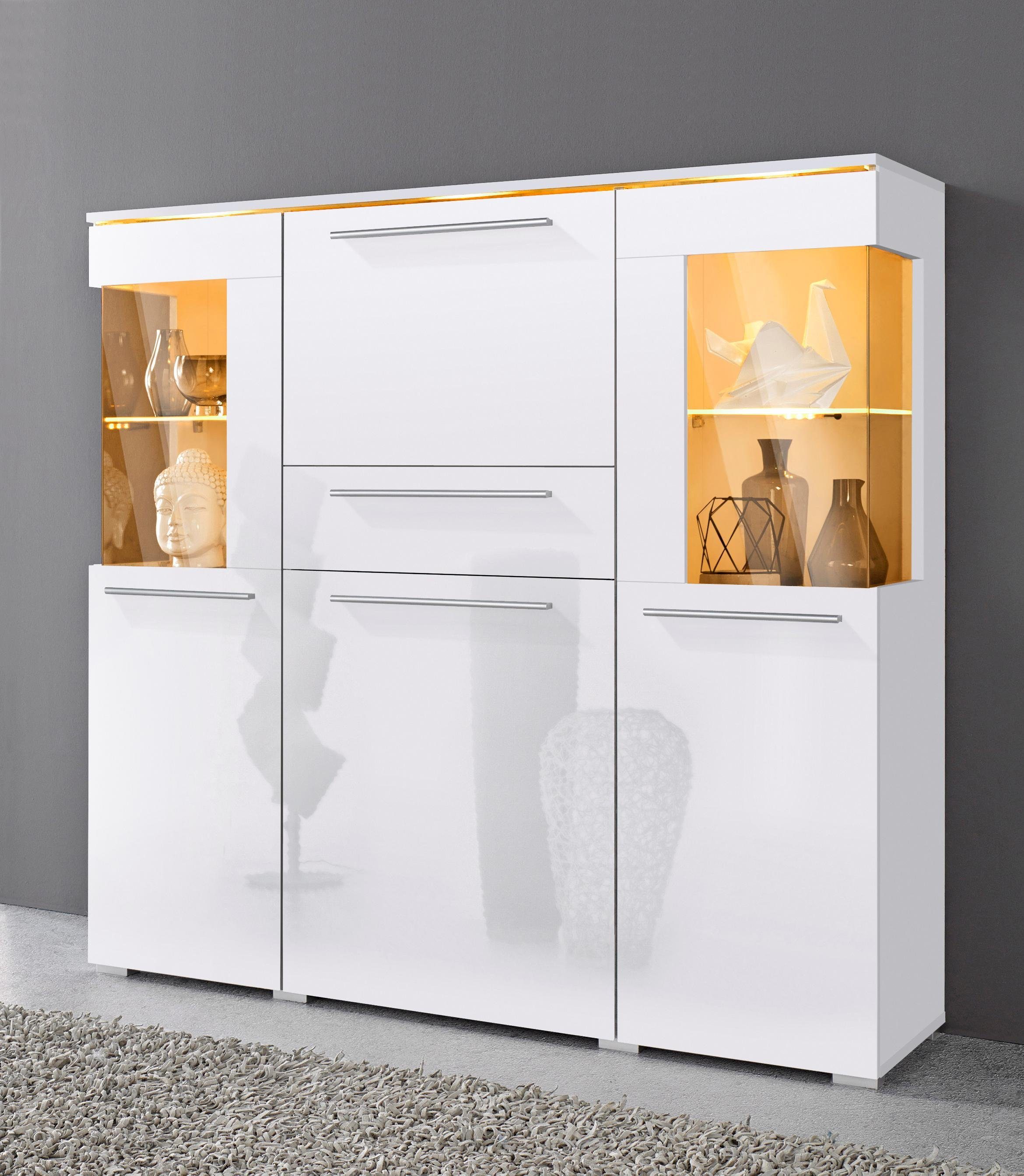 Helvetia Highboard India, Breite 130 cm