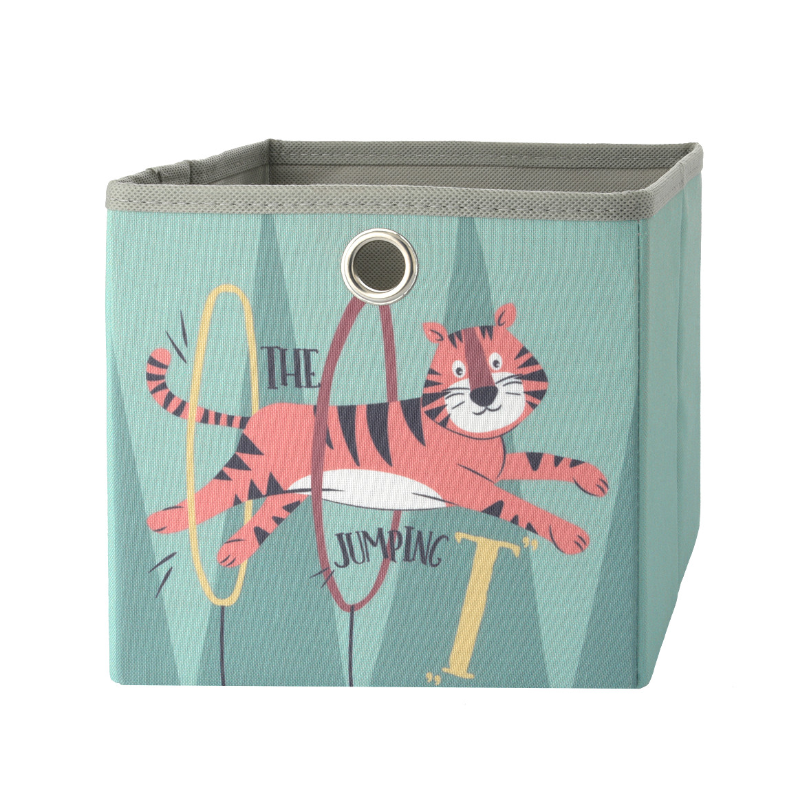 Kleine Aufbewahrungsbox mit Zirkus-Motiv