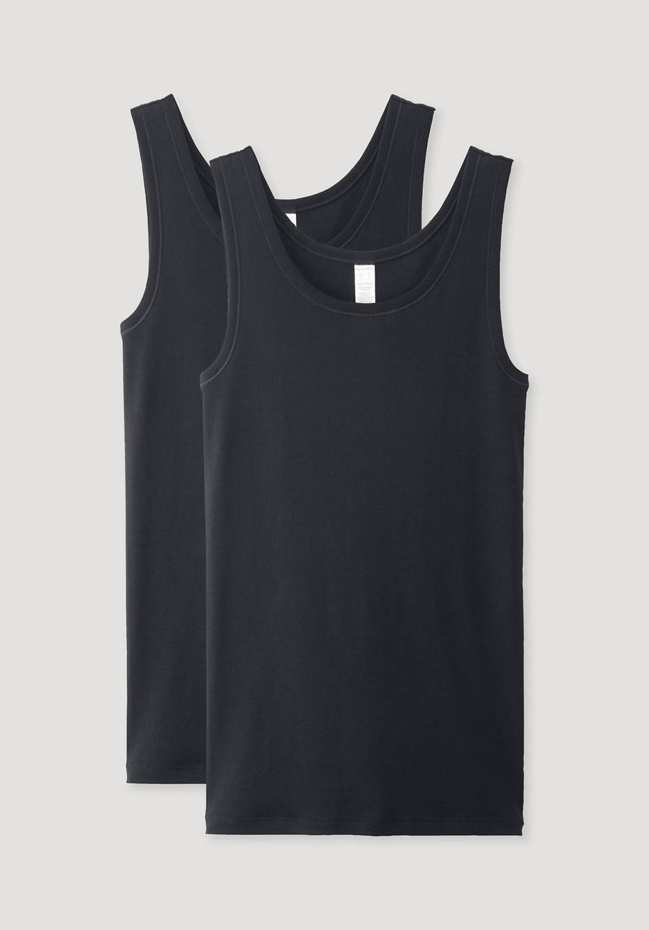Athletic-Shirt aus reiner Bio-Baumwolle, 2er-Pack