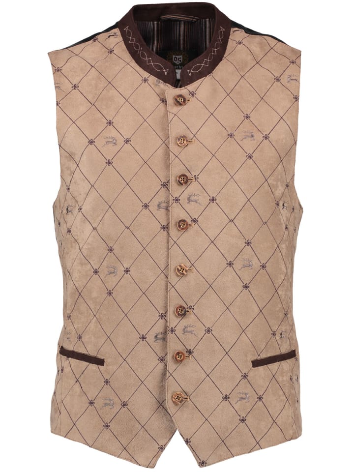 OS-Trachten Trachtenweste Iluri in mittelbeige günstig kaufen 44