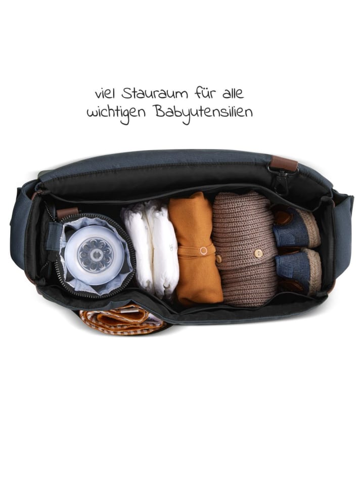 ABC-Design Wickeltasche Urban - inkl. Wickelunterlage & viel in blau,silber günstig kaufen onesize