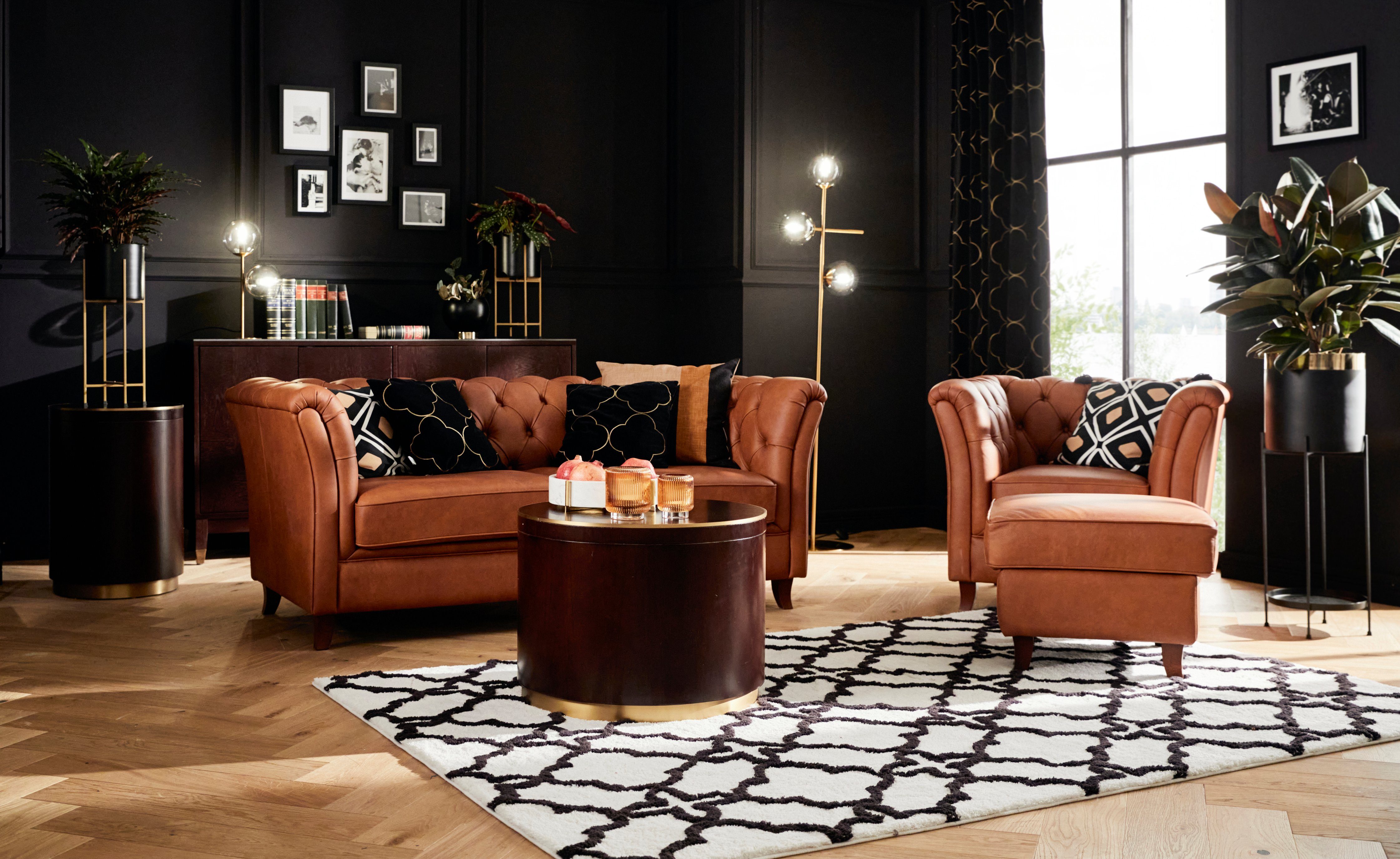 Home affaire Chesterfield-Sessel Reims, mit echter Chesterfield-Knopfheftung, hochwertige Verarbeitung