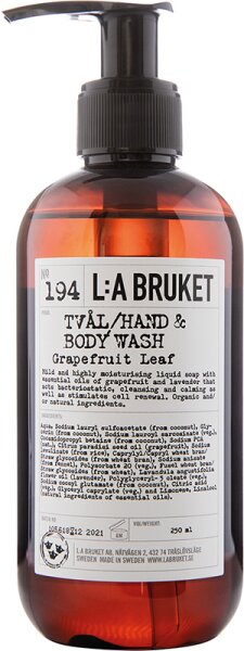 L:A Bruket No. 194 Hand & Body Wash Grapefruit Leaf Duschgel