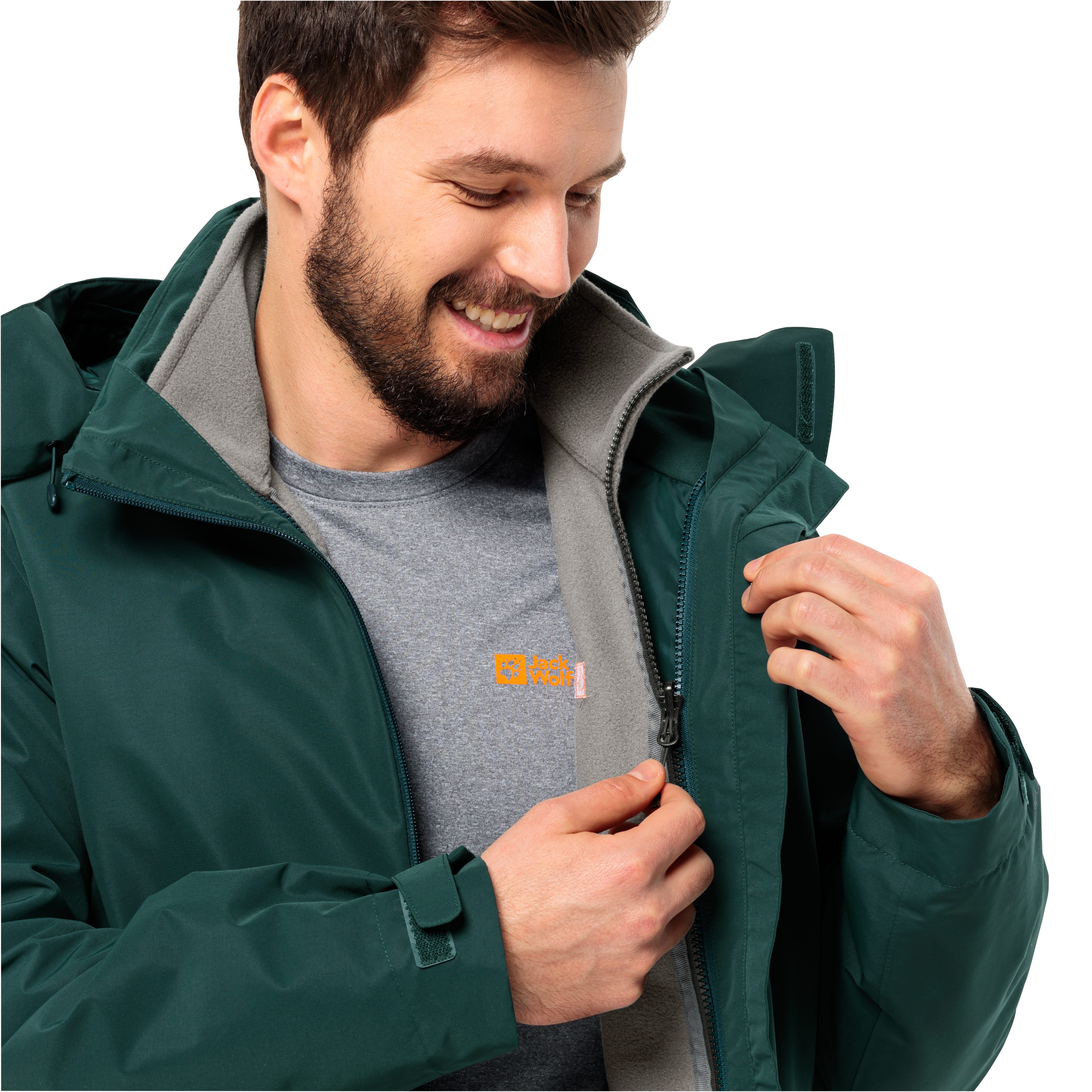 Jack Wolfskin Fleecejacke WINTERSTEIN FZ M aus POLARTEC 200, teilweise recycelt