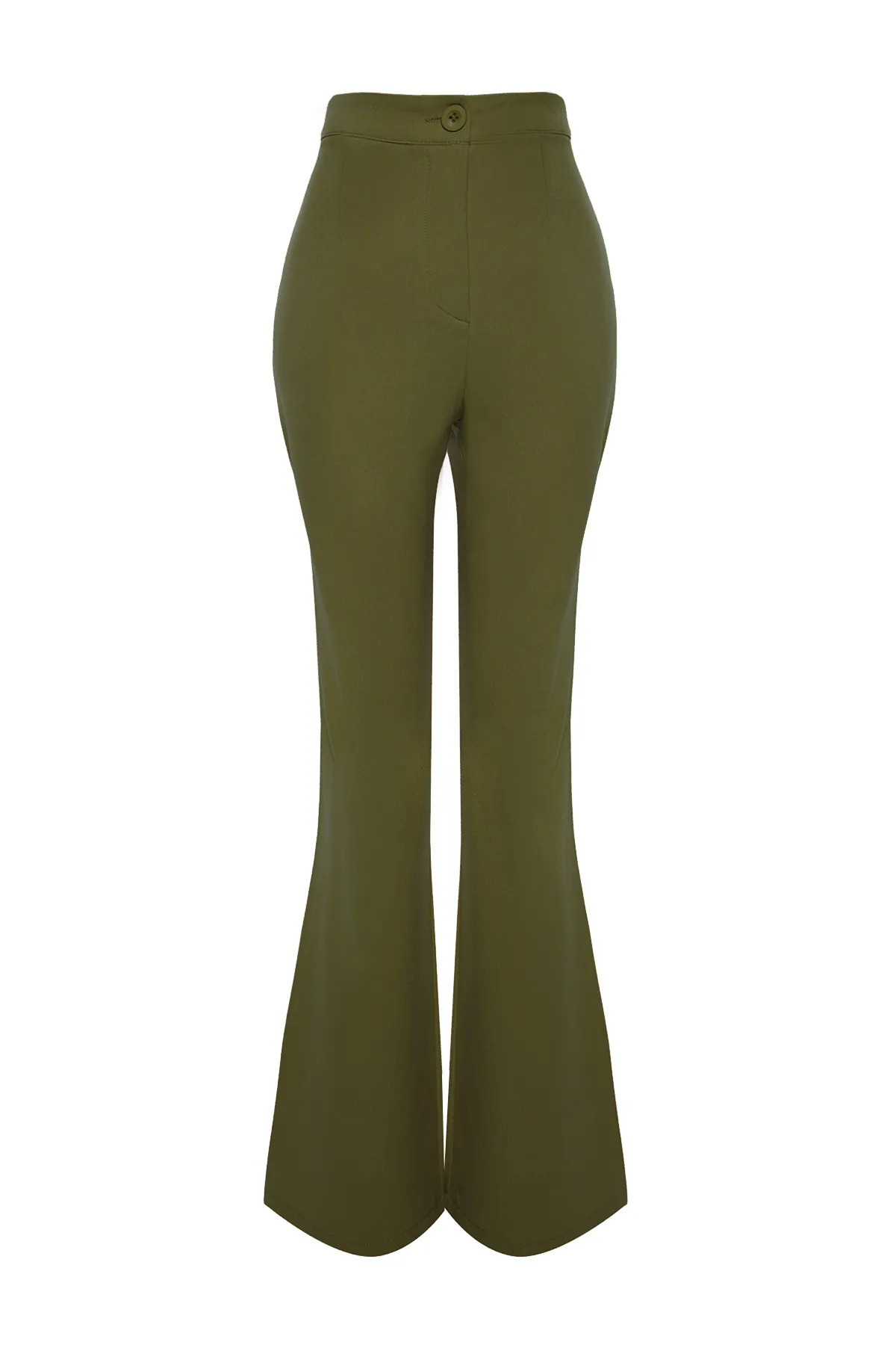 Trendyol Collection  Khakifarbene, gewebte Schlaghose TOFAW19BB0581
