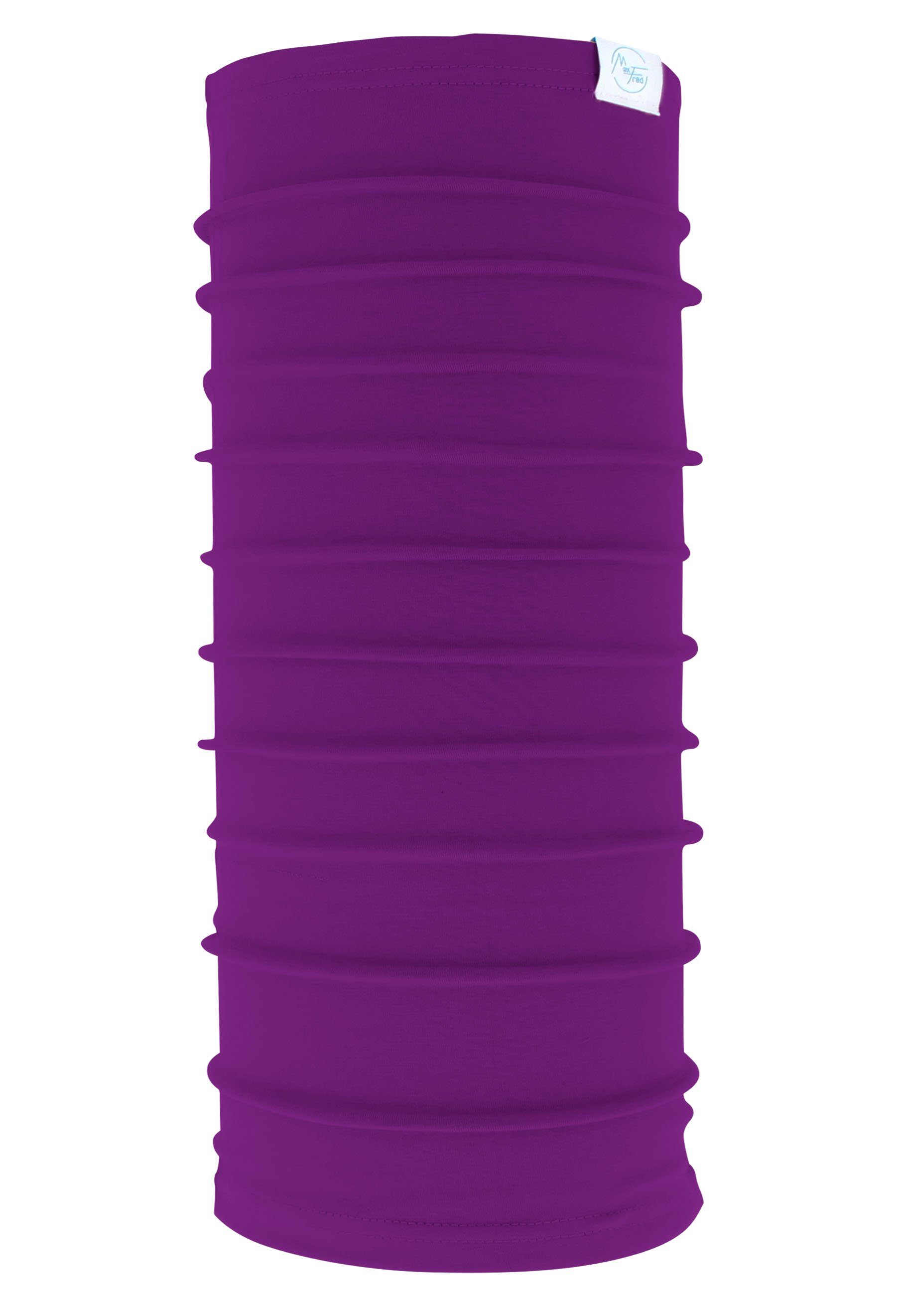 Maxfred Multifunktionstuch Bamboo lila Multifunktionstuch, Elastisch, Nachhaltig, geringe Geruchsaufnahme, Ultraweich