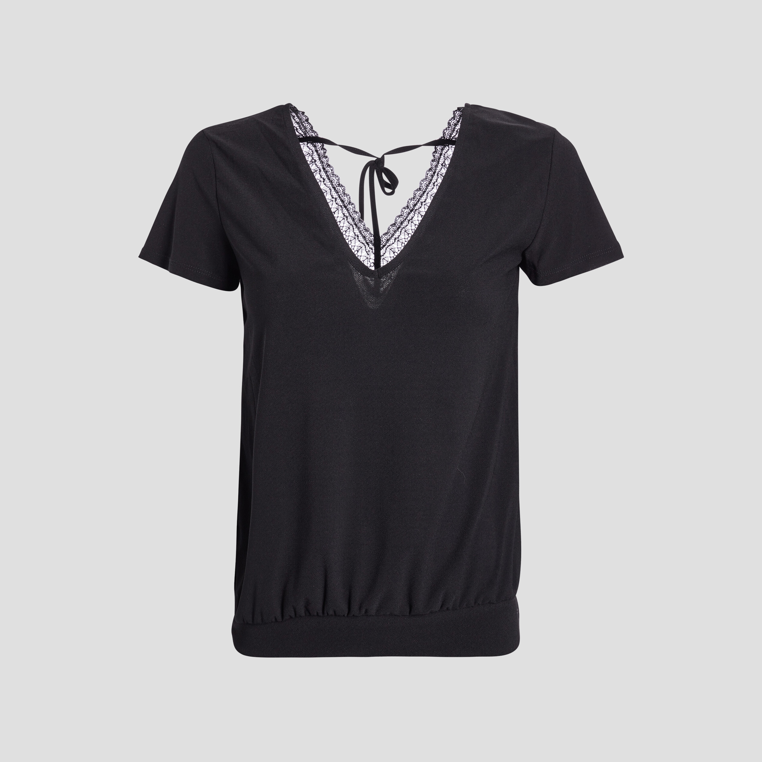 T-shirt manches courtes noir femme | La Halle