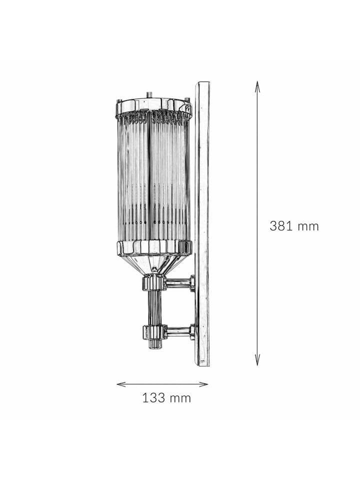 Licht-Erlebnisse Wandlampe EEK F in Chrom Klar/Transparent günstig kaufen onesize