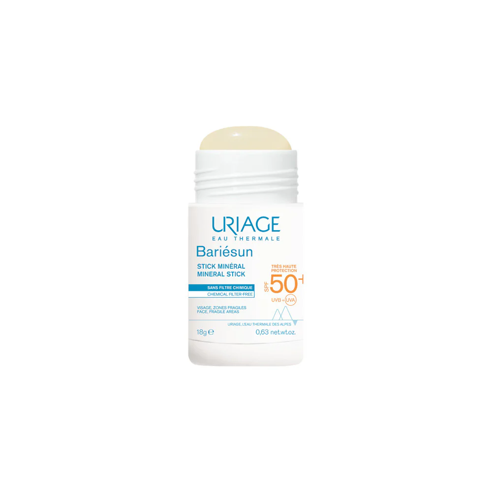 BARIESUN Mineral Stick SPF50+ - Korkeasuojainen aurinkopuikko, tehokas aurinkosuoja kasvoille.