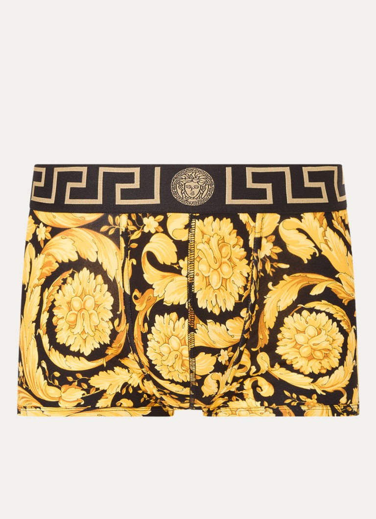 Versace organic cotton boxer shorts with logo waistband
