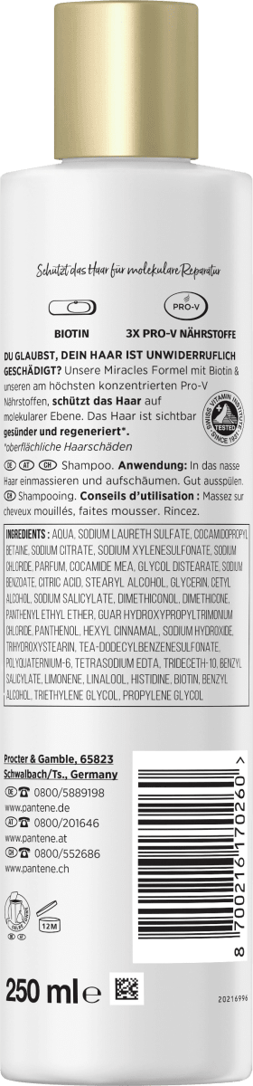 Shampoo miracles Bond Repair, 250 ml