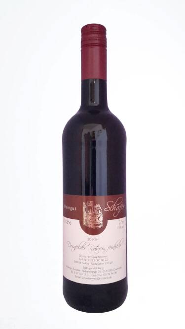 Weingut Schäfer (Nahe) Dornfelder Rotwein Qualitätswein feinherb 2020