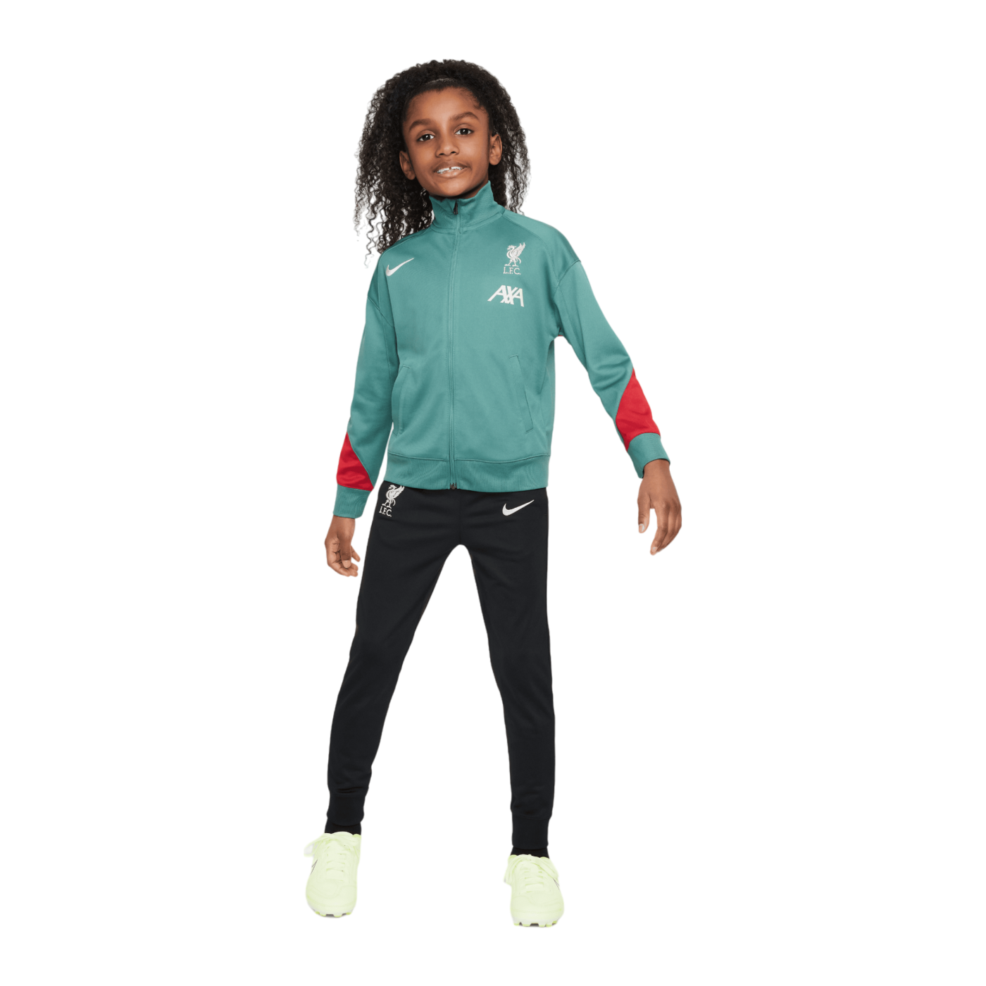 Nike FC Liverpool Trainingsanzug Kids Grün F362