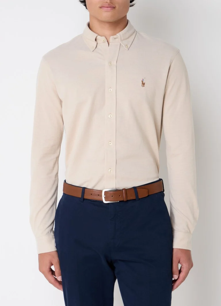 Ralph Lauren košulja regularnog kroja od pike pamuka s vezom logotipa