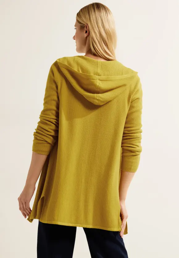 CECIL Lange Kapuzenstrickjacke