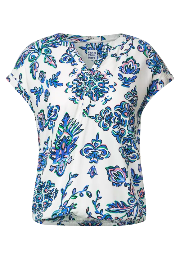 CECIL Ornament Print Bluse