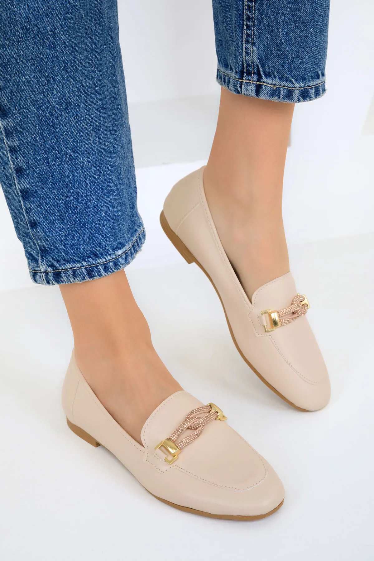 SOHO  Beige Ballerinas für Damen 18888
