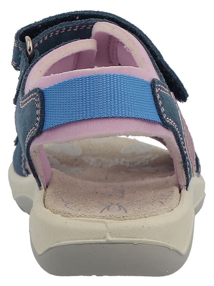 Lurchi Leder-Sandalen in Dunkelblau/ Rosa günstig kaufen